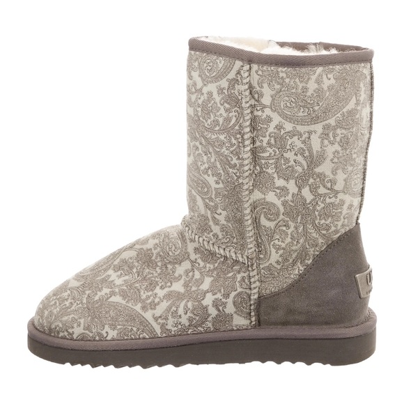 UGG Women's Paisley Winter Boots in Gray and Cream - Picture 1 of 5